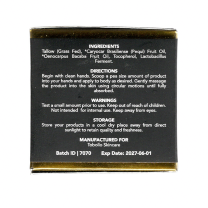 Beef Tallow Face Moisturizer | Grass-Fed Tallow Cream for Skin – Tobollo Skincare